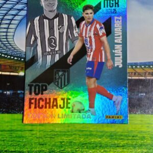 JULIAN ALVAREZ EDICION LIMITADA TOP FICHAJE ATLETICO DE MADRID CROMOS MEGACRACKS MGK 2024 2025 24 25