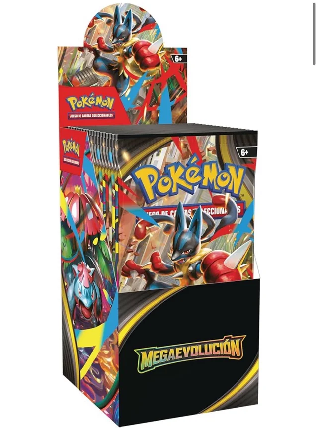 Caja 18 Sobres Pokémon Megaevolución