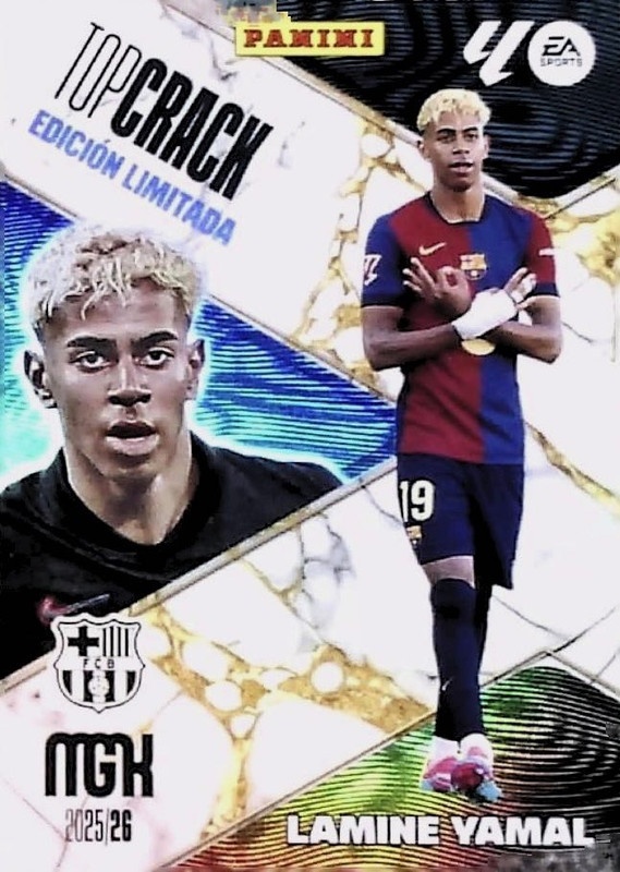 LAMINE YAMAL TOP Crack Edición Limitada Megacracks MGK 25 26 Panini FC Barcelona
