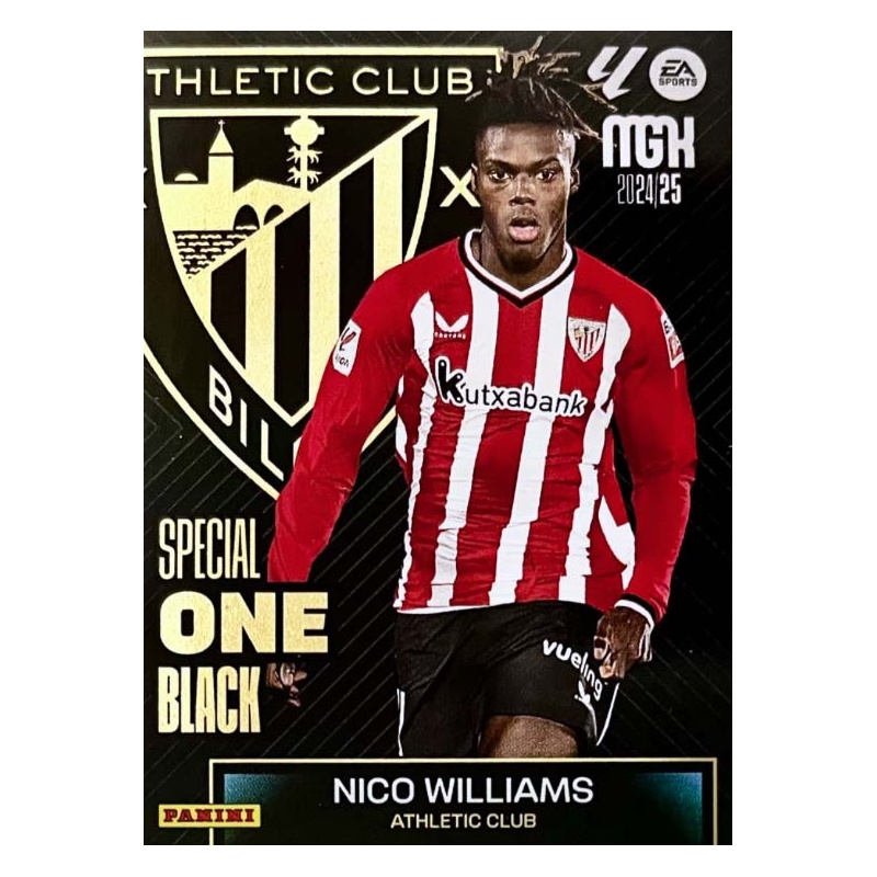 Trading Card Nico Williams Special One Black Athletic Club Megacracks 24-25